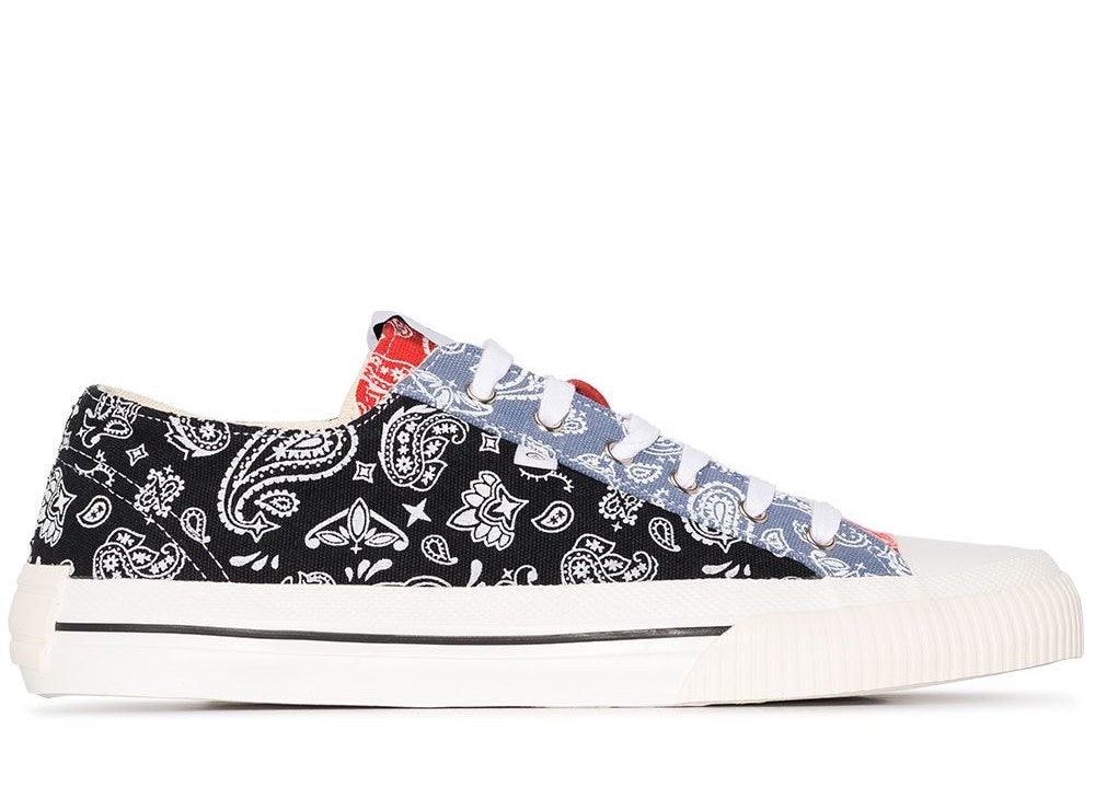 Midnight Low Paisley Print Sneakers