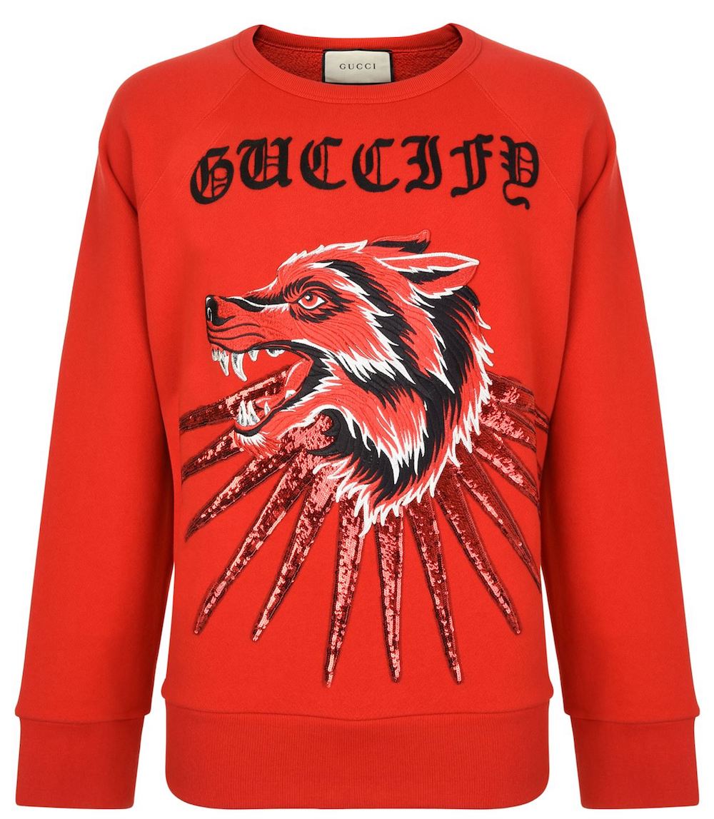 Gucci Guccify Wolf Rays Logo Sweatshirt