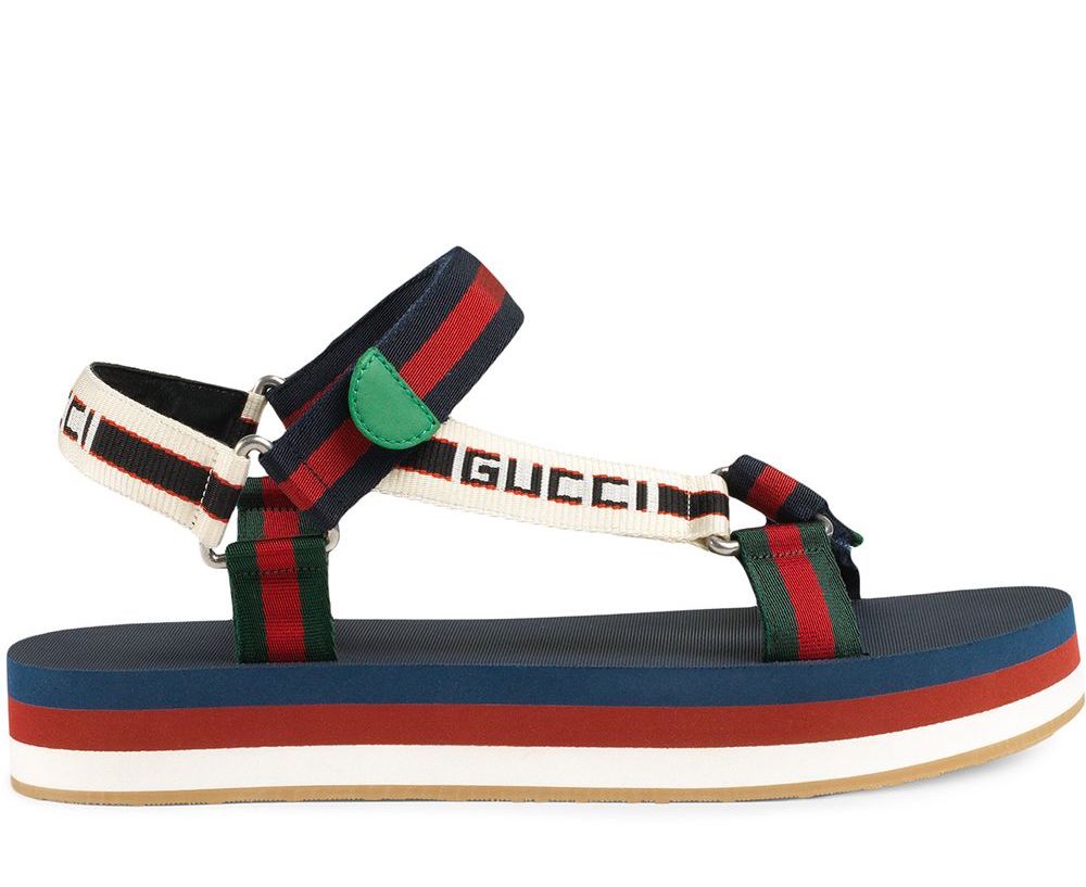 Gucci Bedlam Strap Logo Sandals