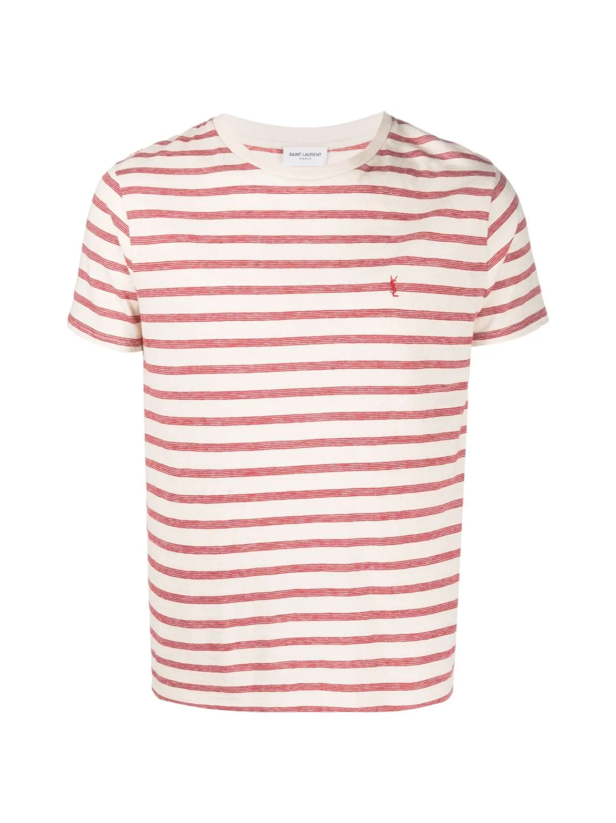 Striped Cassandre YSL Logo T-Shirt