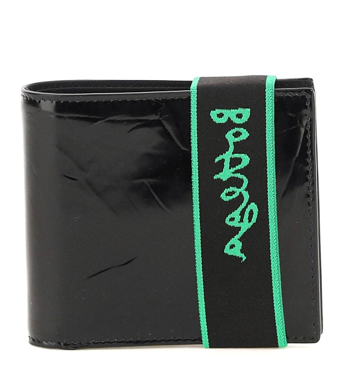 Elastic Logo Band Bi-Fold Wallet
