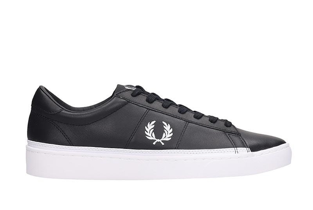 fred perry black shoes