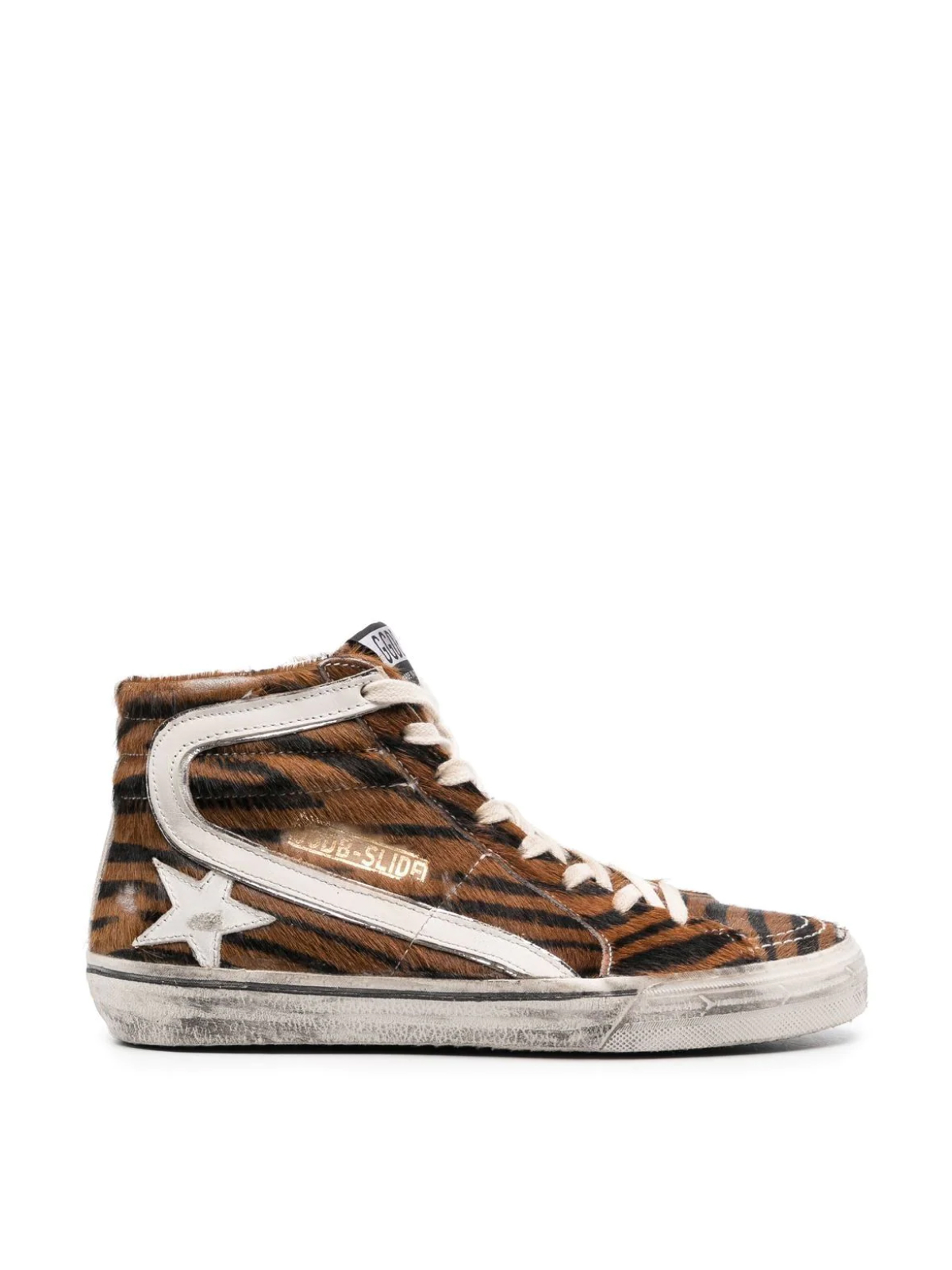 Slide Zebra Horsy High-Top Sneakers