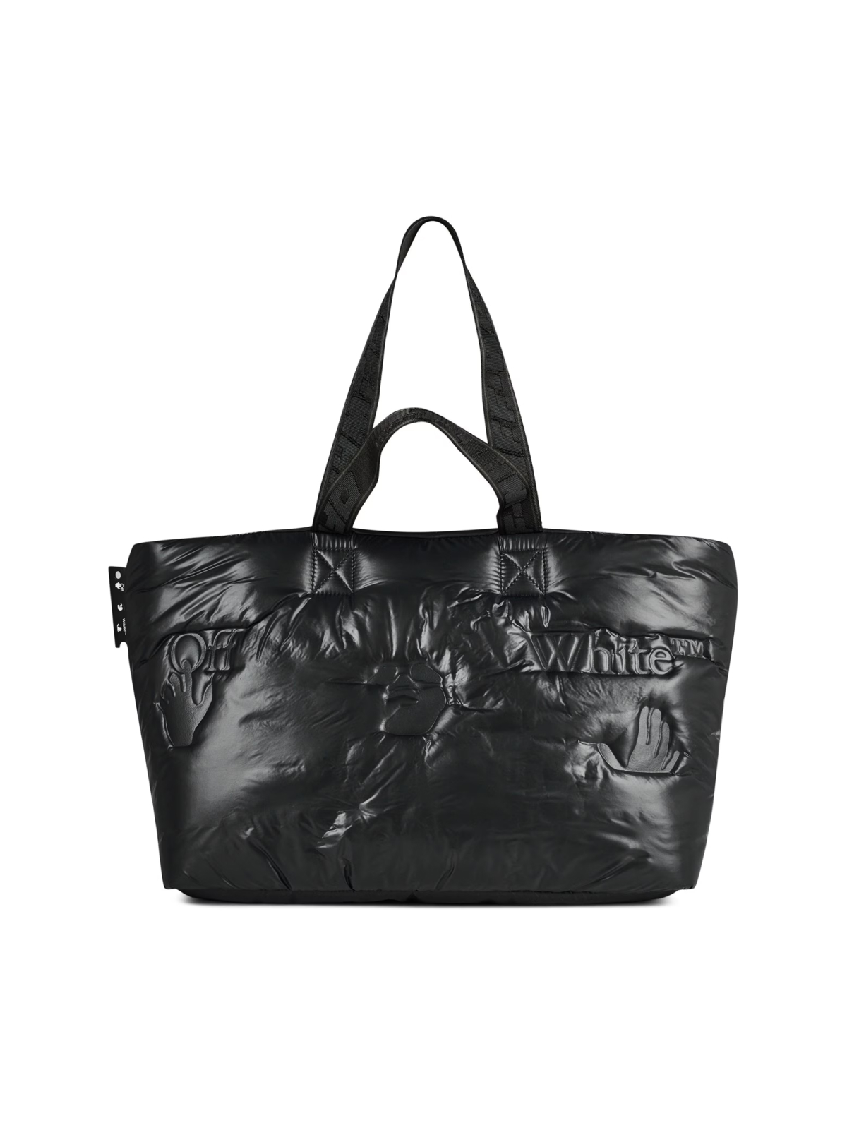 Hands Off Logo Puffy Tote Bag